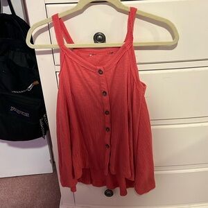 Perfect loose red tank top